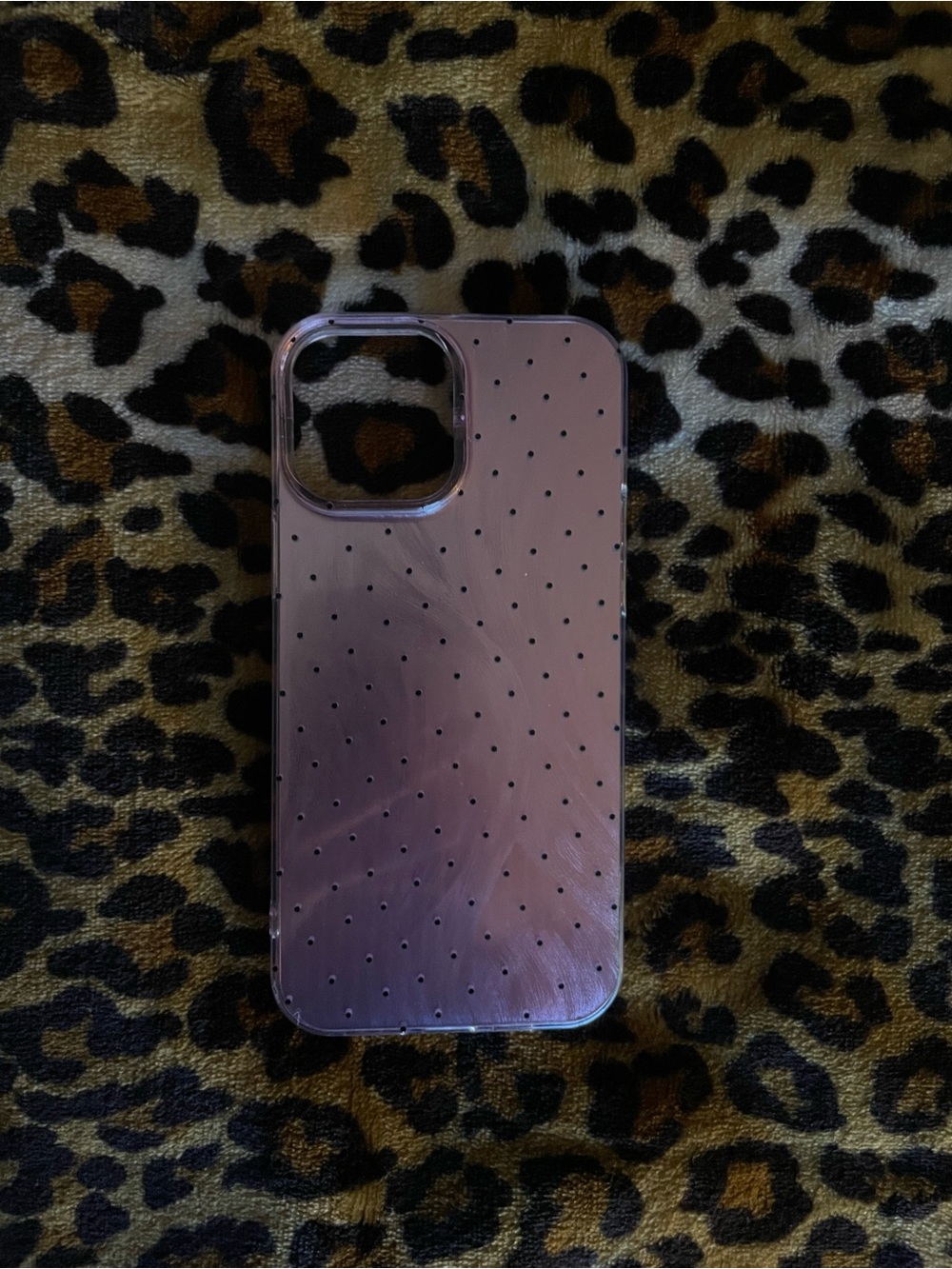 Stylish Pink Dot iPhone Case - Clear Edge Protection